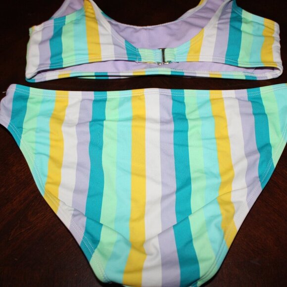 Cabana by Crown & Ivy Striped Bikini Set - Size M - Picture 9 of 11